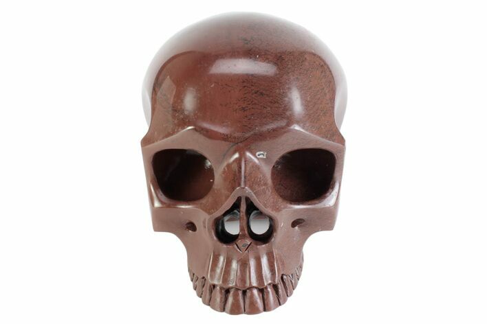 Realistic, Polished Chohua Jasper Skull #382016